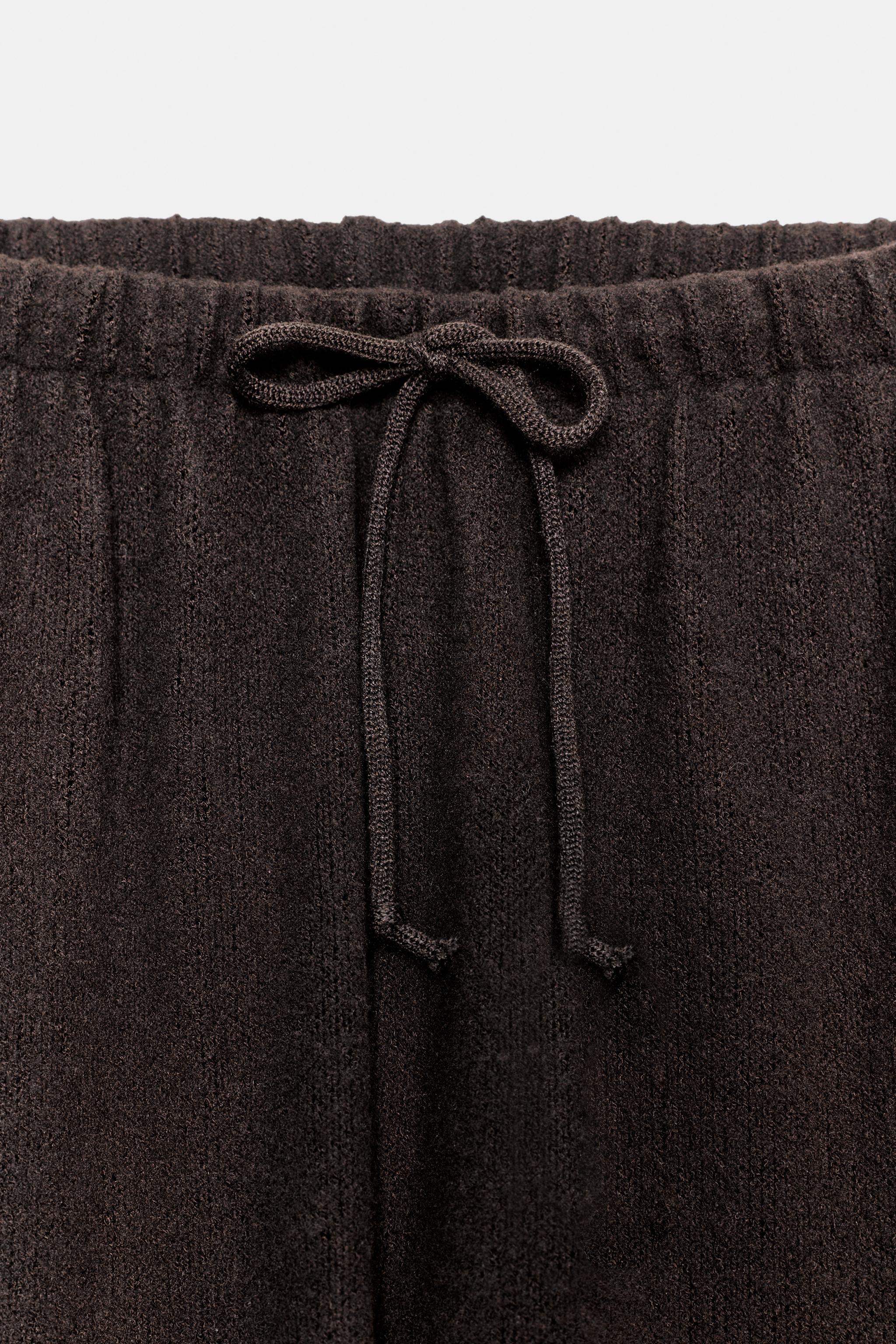 PANTALON RUSTIQUE À JAMBES LARGES